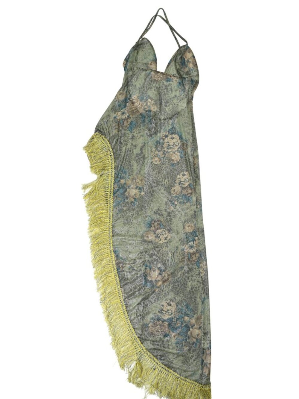 Melissa Simone Vela Maxi Dress in Botanical Green